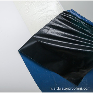 Membrane d&#39;étanchéité HDPE pré-appliquée pour la construction